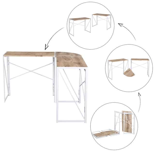 Foldable Plywood Computer desk